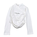 Marc Ellis Shirt tinta unita con Arriccio E Stampa Bianco per Bambina JMJTS02208 BIANCO MARC ELLIS 