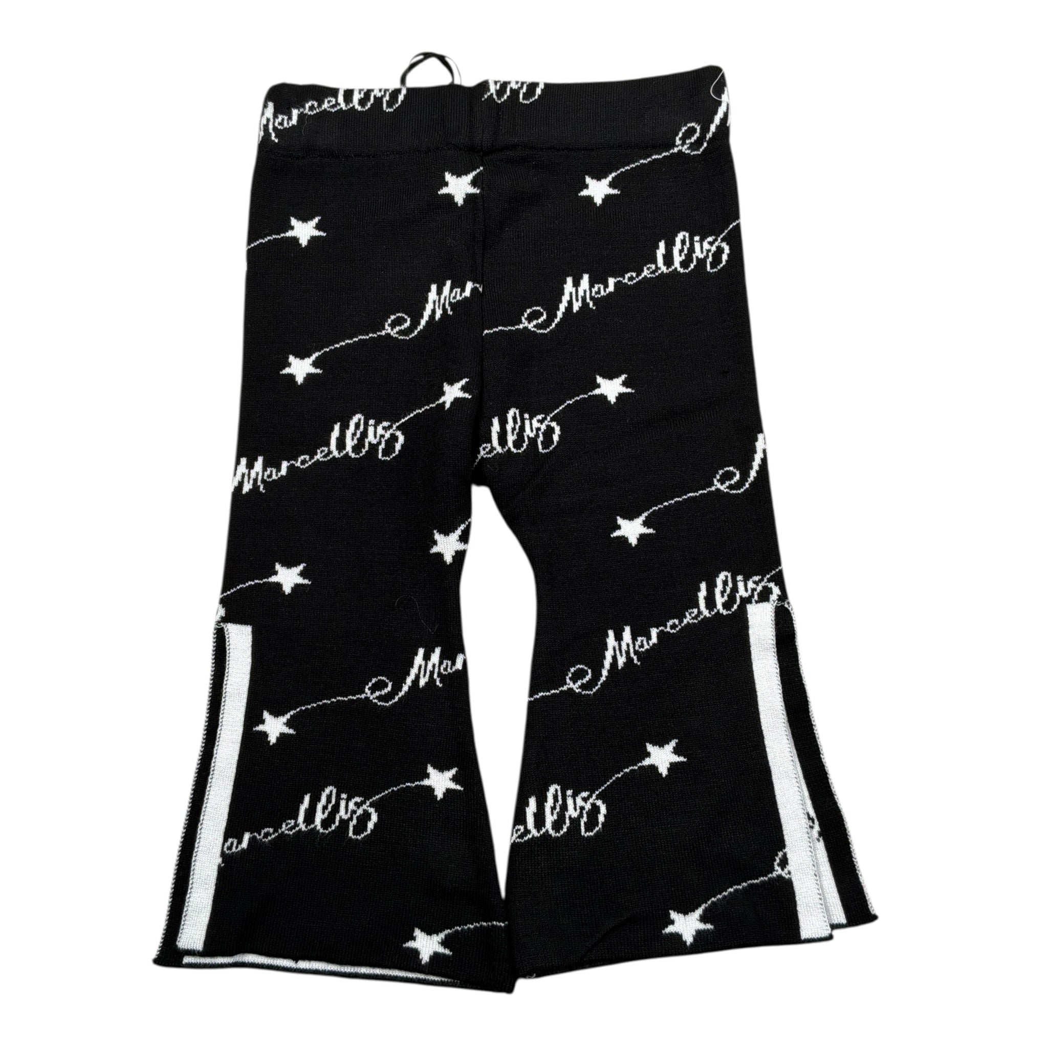 Marc Ellis Leggins tinta unita Logato Bianco/Nero per Neonata JMNPT00182N BIANCO/NERO MARC ELLIS 