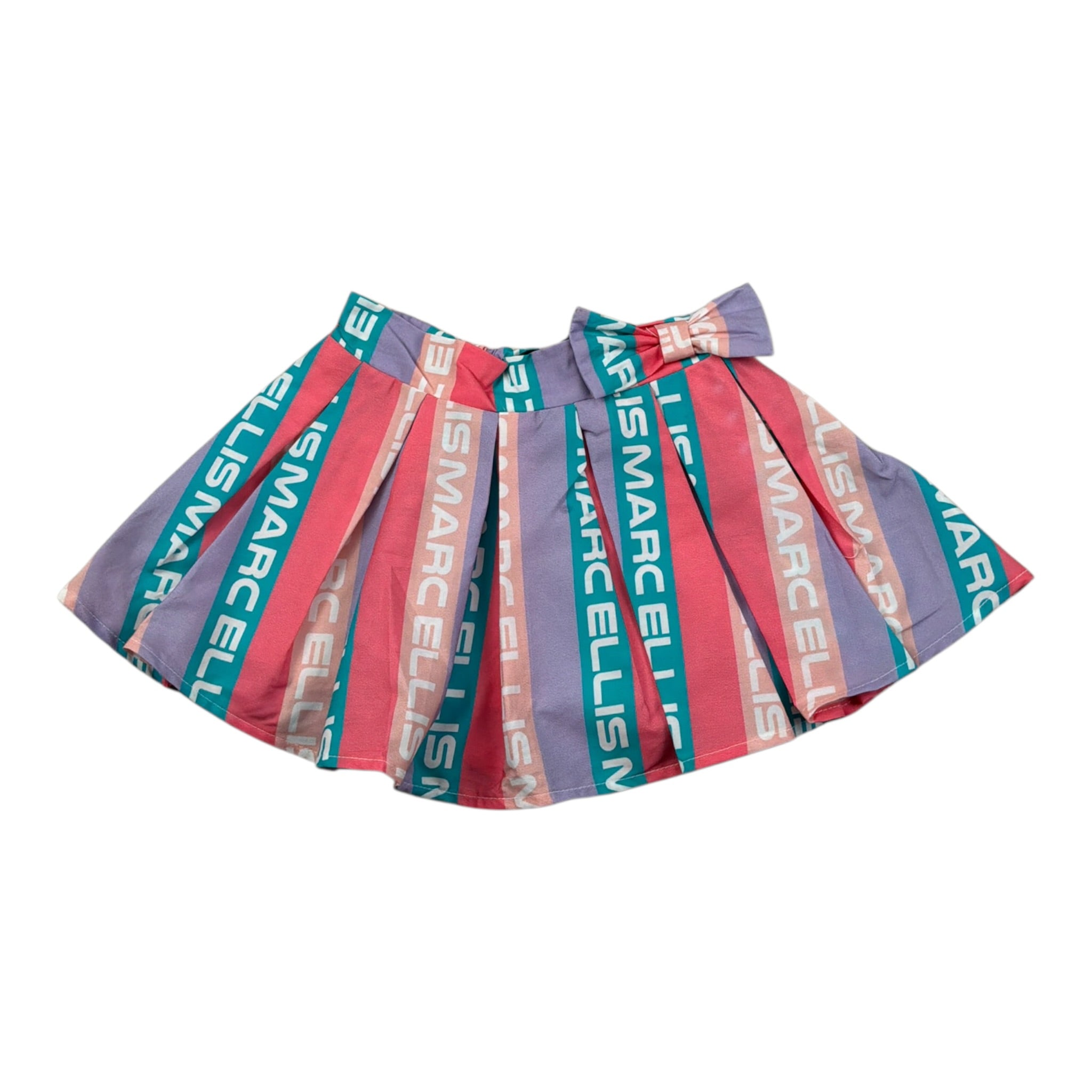 Marc Ellis Gonna Tricolore con Logo Multicolor per Neonata JMNSK16772 MULTICOLOR MARC ELLIS 