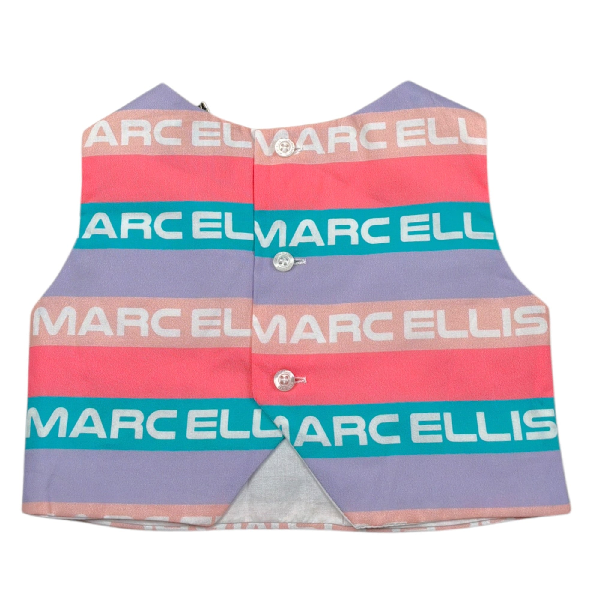 Marc Ellis Top Giromanica Tricolore con Logo Multicolor per Neonata JMNTP16771 MULTICOLOR MARC ELLIS 