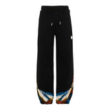 Marcelo Burlon Pantalone Tuta tinta unita con Logo Nero per Bambino F5CMJBFP065 NERO MARCELO BURLON 