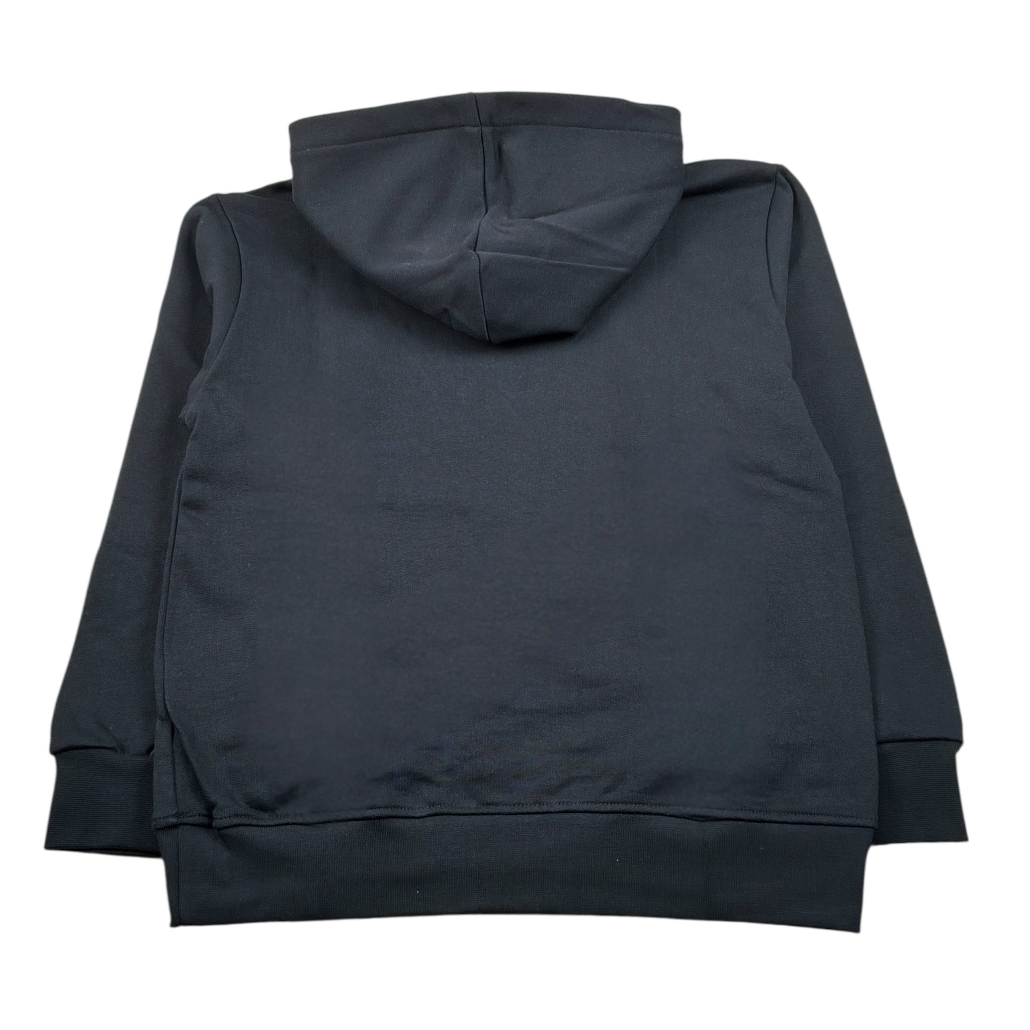 Marcelo Burlon Felpa Chiusa con Cappuccio tinta unita con Logo Nero per Bambino F5CMJBHS077 NERO MARCELO BURLON 