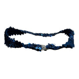 Mariuccia Cintura tinta unita con Paillettes Blu per Bambina C100 BLU MARIUCCIA 