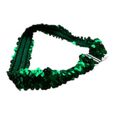 Mariuccia Cintura tinta unita con Paillettes Verde per Bambina C100 VERDE MARIUCCIA 