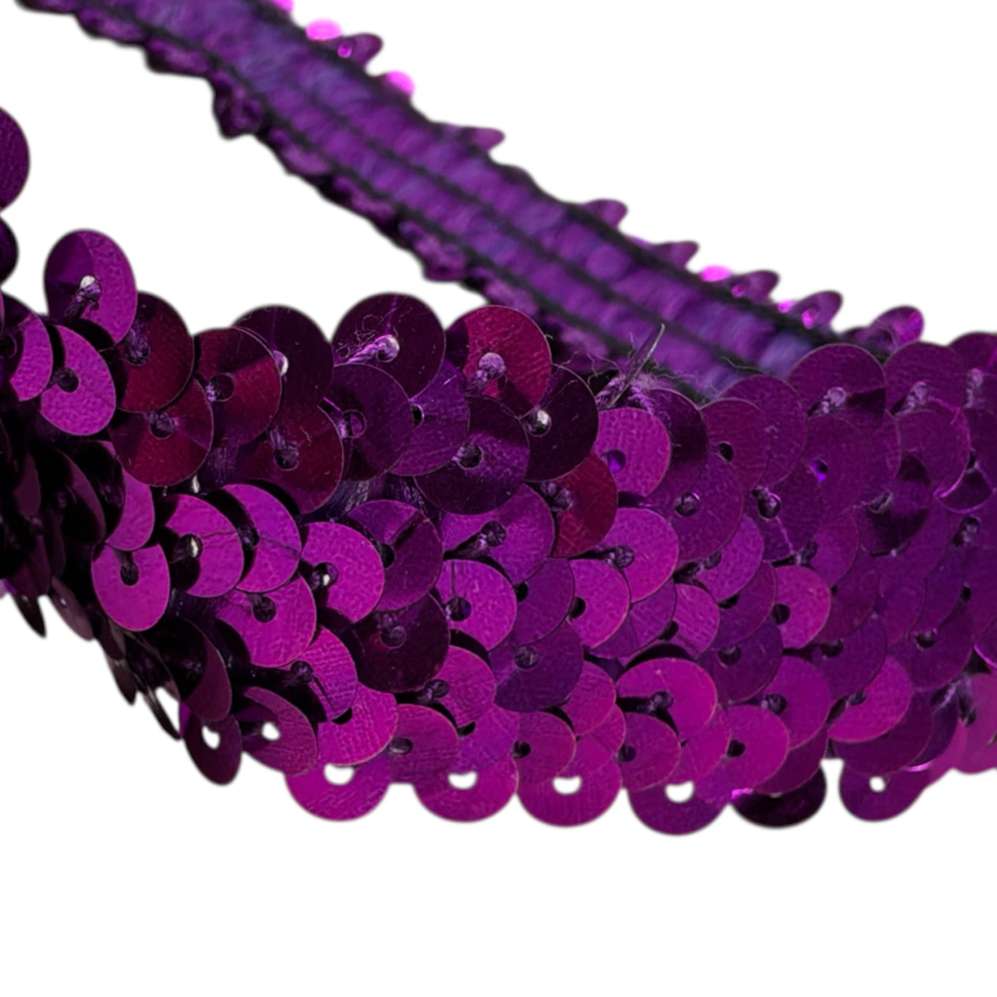 Mariuccia Cintura tinta unita con Paillettes Viola per Bambina C100 VIOLA MARIUCCIA 