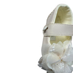 Marlu' Ballerine tinta unita con Fiore Panna per Neonata ER308SC PANNA MARLU' 