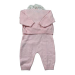 Marlu' Completo 3 Pezzi Cardigan-Salopette-Camicia Rosa per Neonata IB2131 ROSA MARLU' 