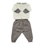 Marlu' Completo 2 Pezzi Maglia-Pantalone Panna per Neonato IB5150 PANNA MARLU' 