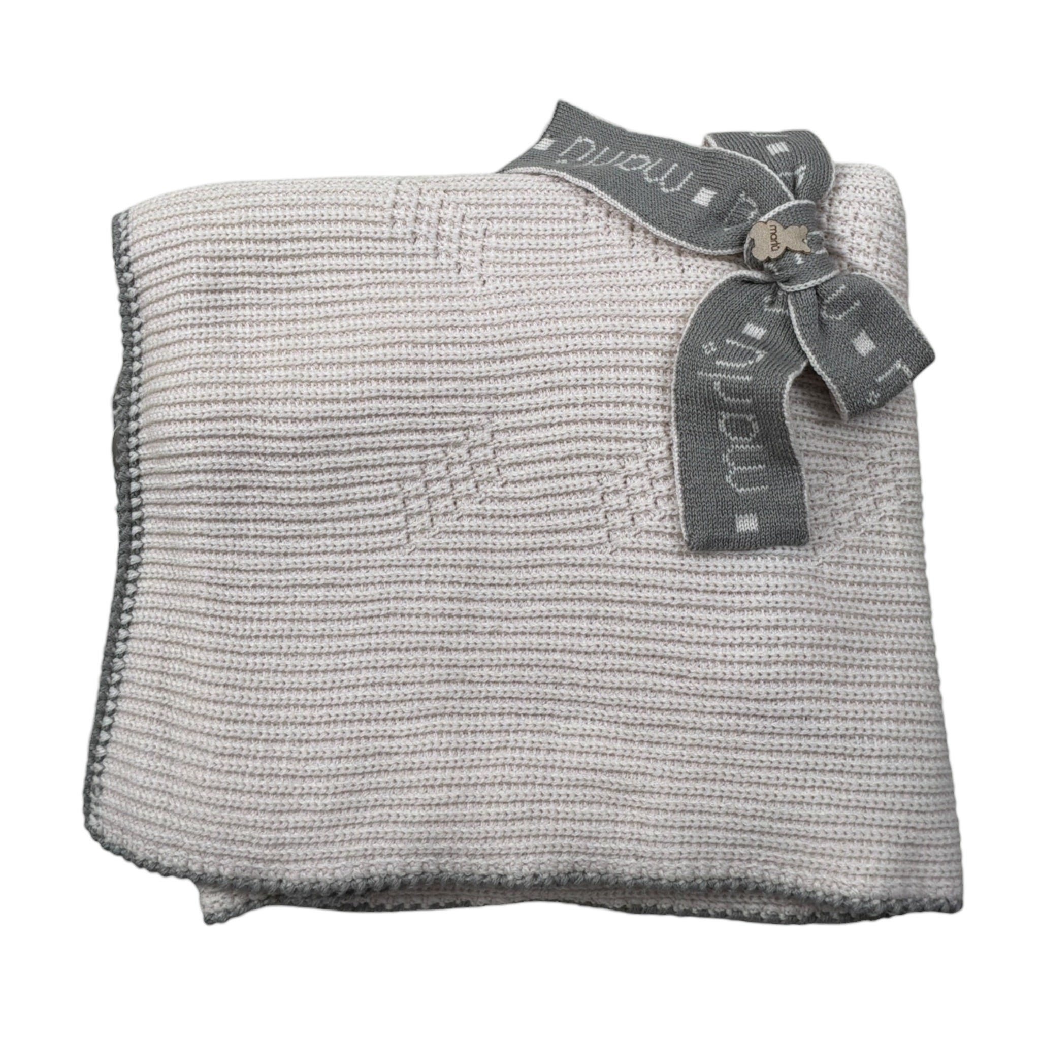 Marlu' Coperta tinta unita con Applicazioni Beige per Neonata IB5280 BEIGE MARLU' 