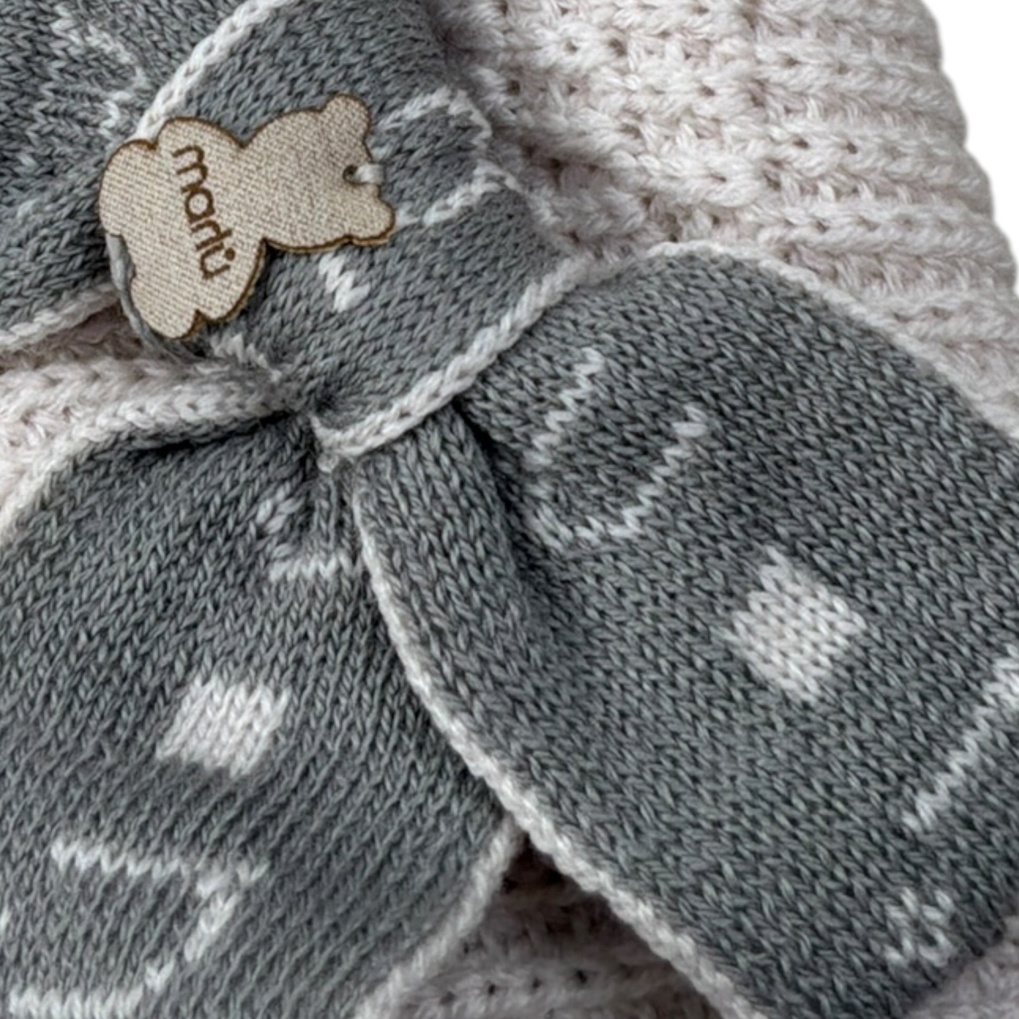 Marlu' Coperta tinta unita con Applicazioni Beige per Neonata IB5280 BEIGE MARLU' 
