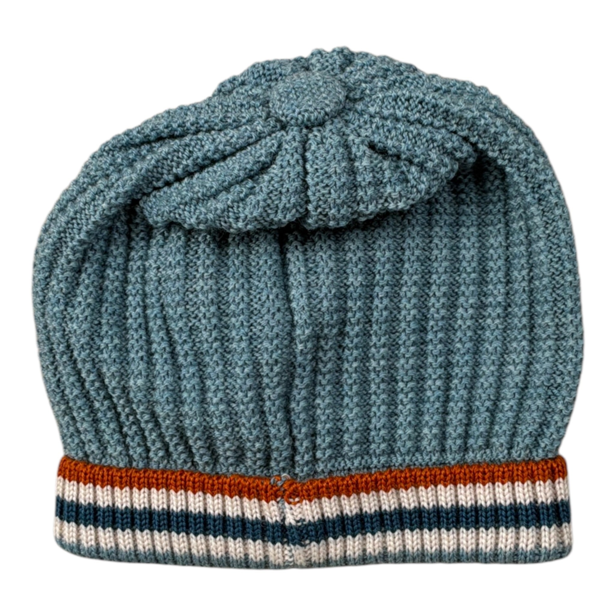 Marlu' Cappello tinta unita con Ricamo Azzurro per Neonato IB7171BT AZZURRO MARLU' 