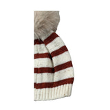 Marlu' Cappello Fantasia A Righe Beige per Neonato IF6271 BEIGE MARLU' 