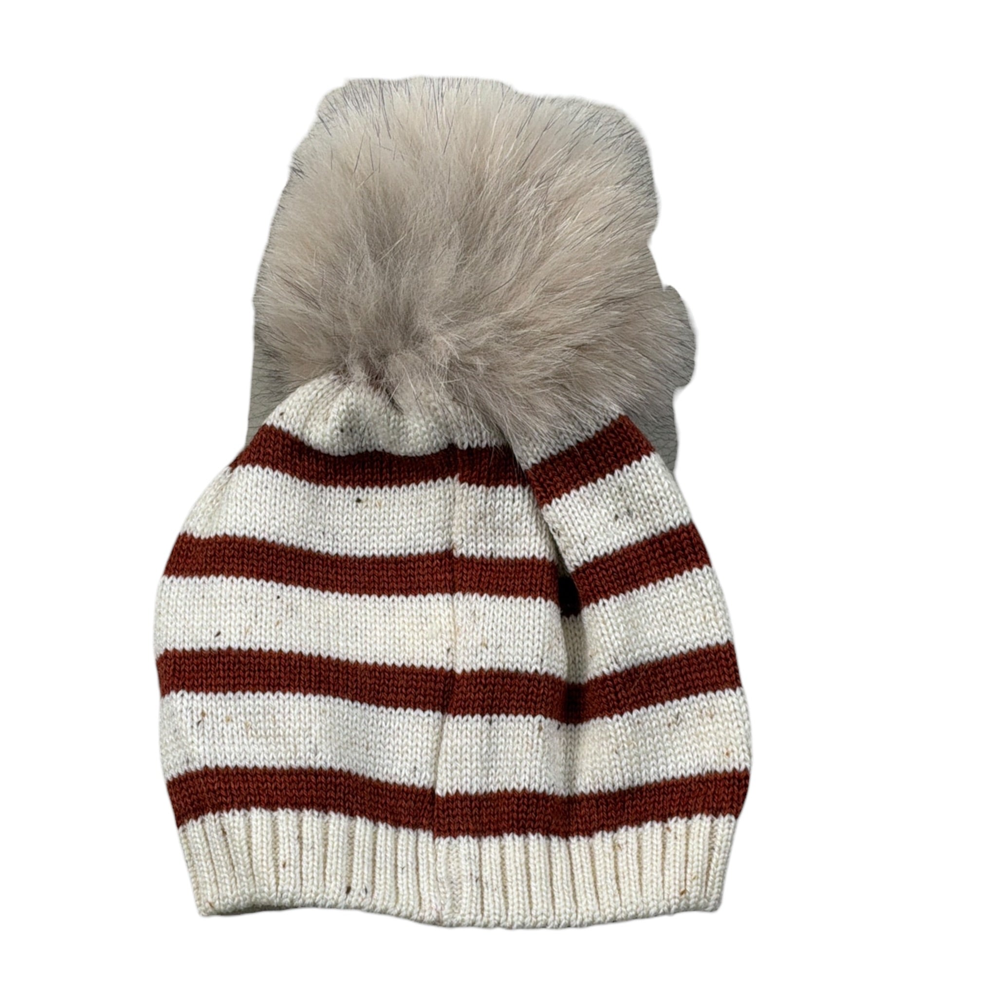 Marlu' Cappello Fantasia A Righe Beige per Neonato IF6271 BEIGE MARLU' 
