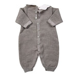 Marlu' Tutina tinta unita con Colletto E Applicazioni Beige per Neonata IN1010 BEIGE MARLU' 
