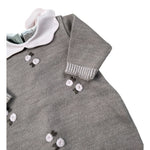Marlu' Tutina tinta unita con Colletto E Applicazioni Beige per Neonata IN1010 BEIGE MARLU' 