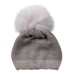 Marlu' Cappello tinta unita con Pon Pon Beige per Neonata IN1071 BEIGE MARLU' 