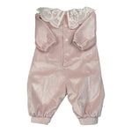Marlu' Tutina Manica Lunga tinta unita In Ciniglia Rosa per Neonata IN1714X ROSA MARLU' 