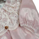 Marlu' Tutina Manica Lunga tinta unita In Ciniglia Rosa per Neonata IN1714X ROSA MARLU' 