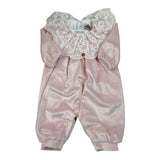 Marlu' Tutina Manica Lunga tinta unita In Ciniglia Rosa per Neonata IN1714X ROSA MARLU' 