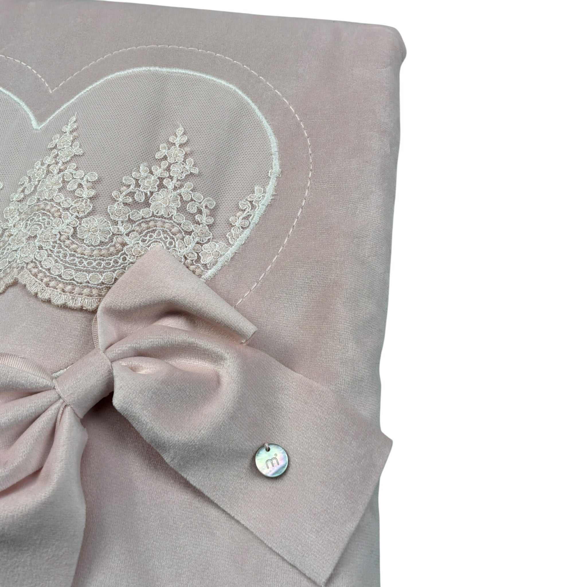 Marlu' Coperta tinta unita In Ciniglia Rosa per Neonata IN1781 ROSA MARLU' 