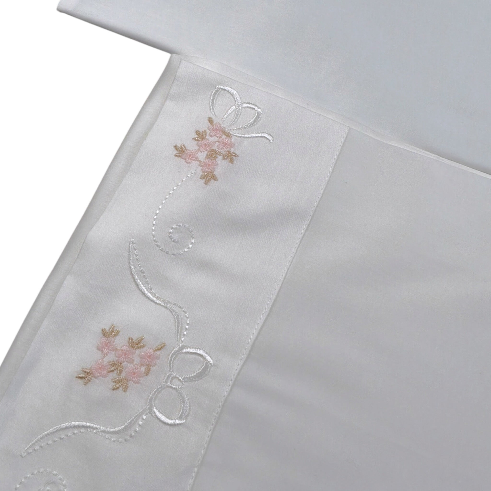 Marlu' Set Lenzuola 3Pz tinta unita con Stampa Bianco per Neonata IN17LE BIANCO MARLU' 