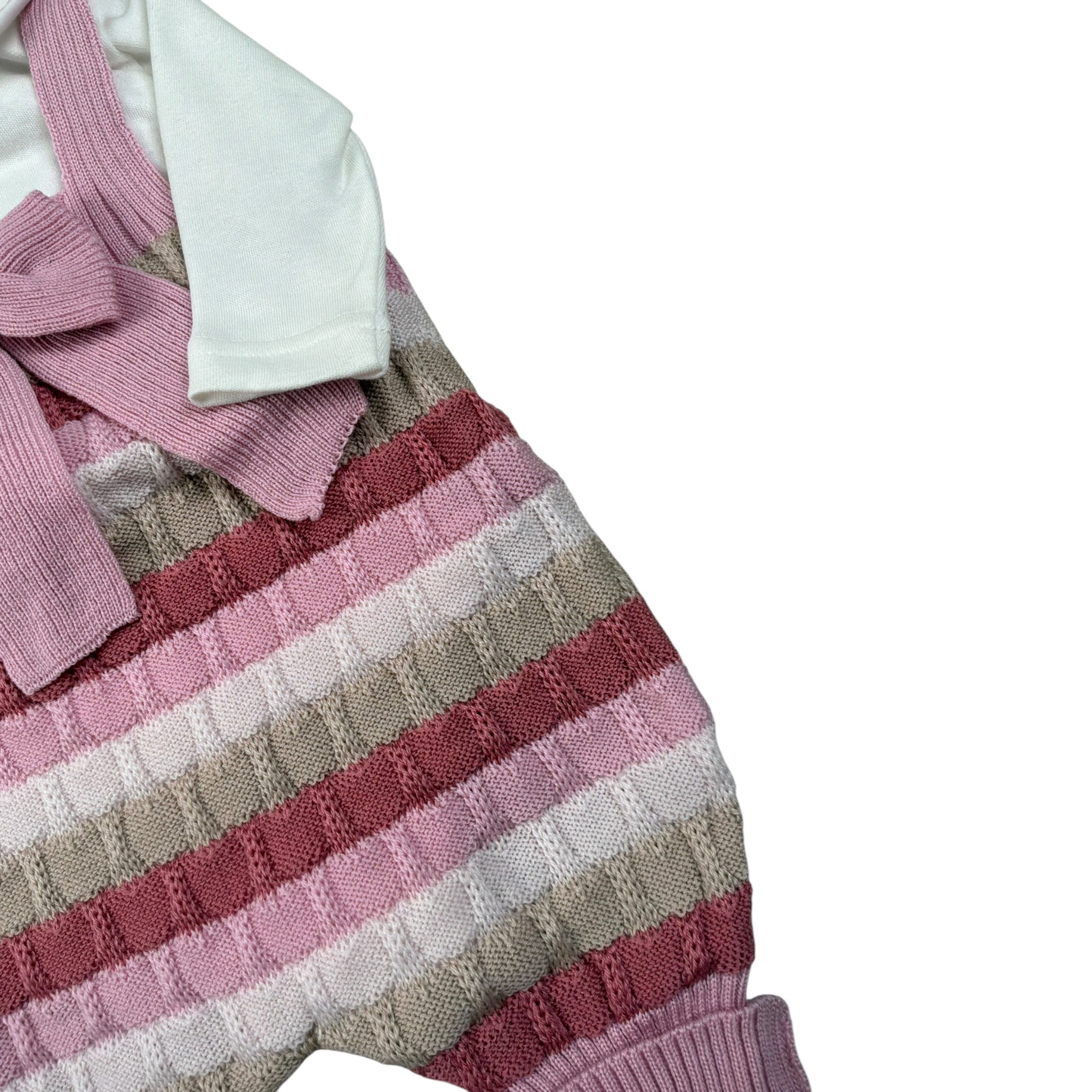 Marlu' Completo 2Pz Salopette-Body Rosa per Neonata IN2330 ROSA MARLU' 