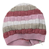 Marlu' Cappello Tricolore con Fantasia A Righe Rosa per Neonata IN2371BT ROSA MARLU' 