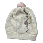 Marlu' Cappello In Maglia tinta unita con Pon Pon Panna per Neonata IN2571 PANNA MARLU' 