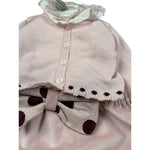 Marlu' Completo 3 Pezzi Cardigan-Pagliaccetto-Camicia Rosa per Neonata IN2660 ROSA MARLU' 