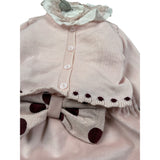 Marlu' Completo 3 Pezzi Cardigan-Pagliaccetto-Camicia Rosa per Neonata IN2660 ROSA MARLU' 