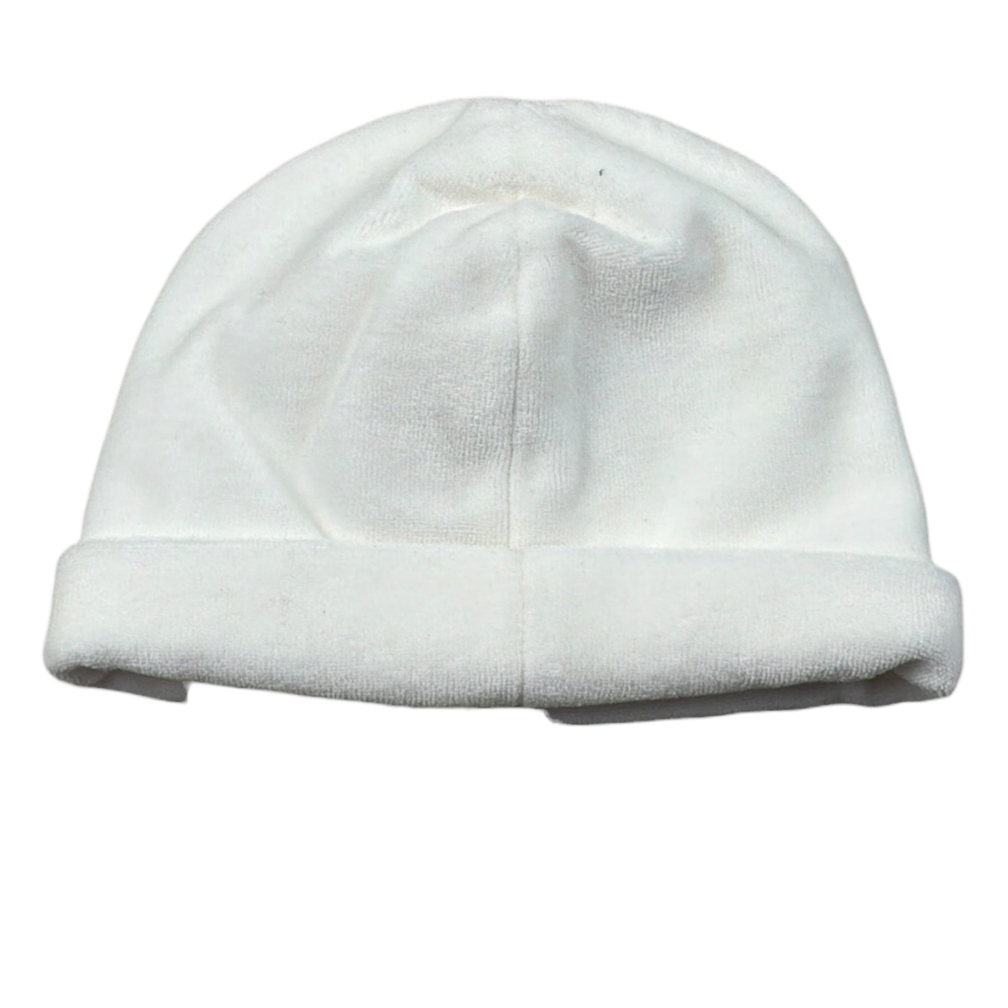 Marlu' Cappello tinta unita In Cinghia Panna per Neonata IN2773 PANNA MARLU' 