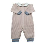 Marlu' Tutina Manica Lunga tinta unita con Colletto Beige per Neonato IN5210 BEIGE MARLU' 