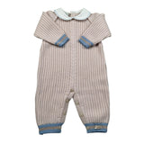 Marlu' Tutina Manica Lunga tinta unita con Colletto Beige per Neonato IN5210 BEIGE MARLU' 