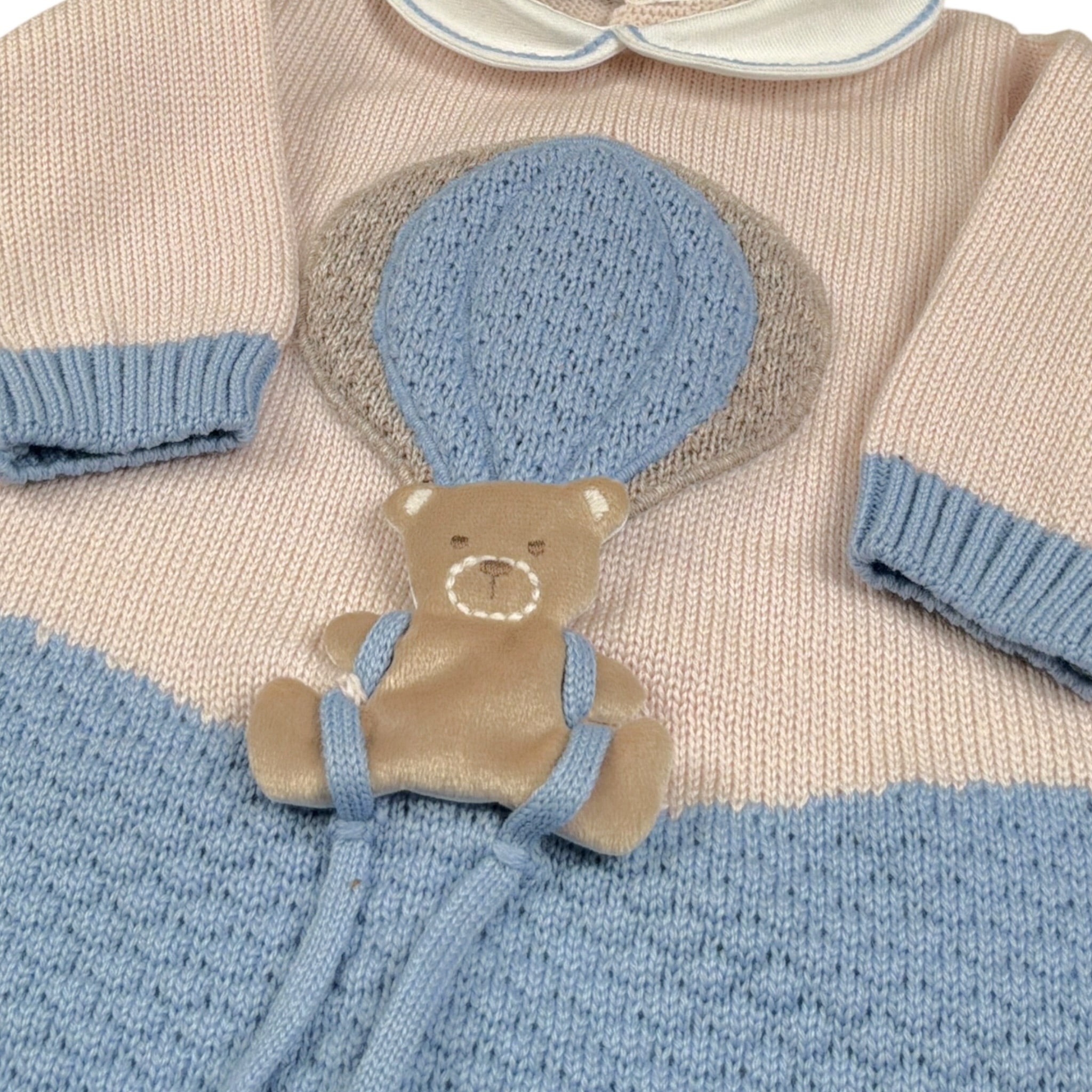 Marlu' Tutina tinta unita con Stampa Beige per Neonato IN57100 BEIGE MARLU' 