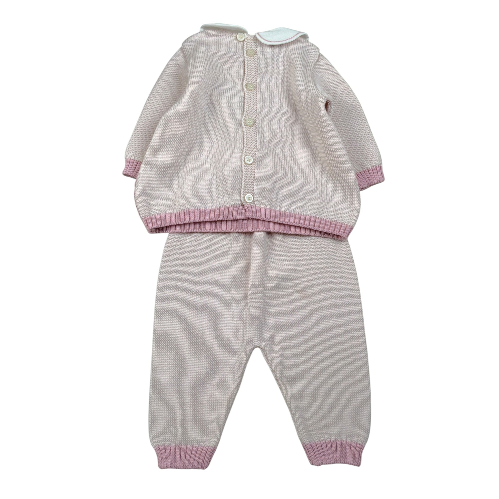 Marlu' Completo 2Pz Maglia-Pantalone con Stampa Rosa per Neonata IN5719 ROSA MARLU' 