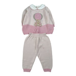 Marlu' Completo 2Pz Maglia-Pantalone con Stampa Rosa per Neonata IN5719 ROSA MARLU' 