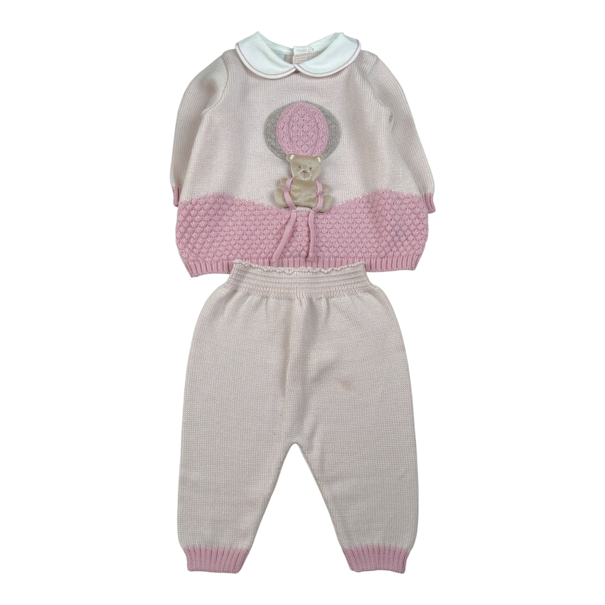 Marlu' Completo 2Pz Maglia-Pantalone con Stampa Rosa per Neonata IN5719 ROSA MARLU' 