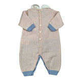 Marlu' Tutina Bicolore con Stampa Beige per Neonato IN5750 BEIGE MARLU' 