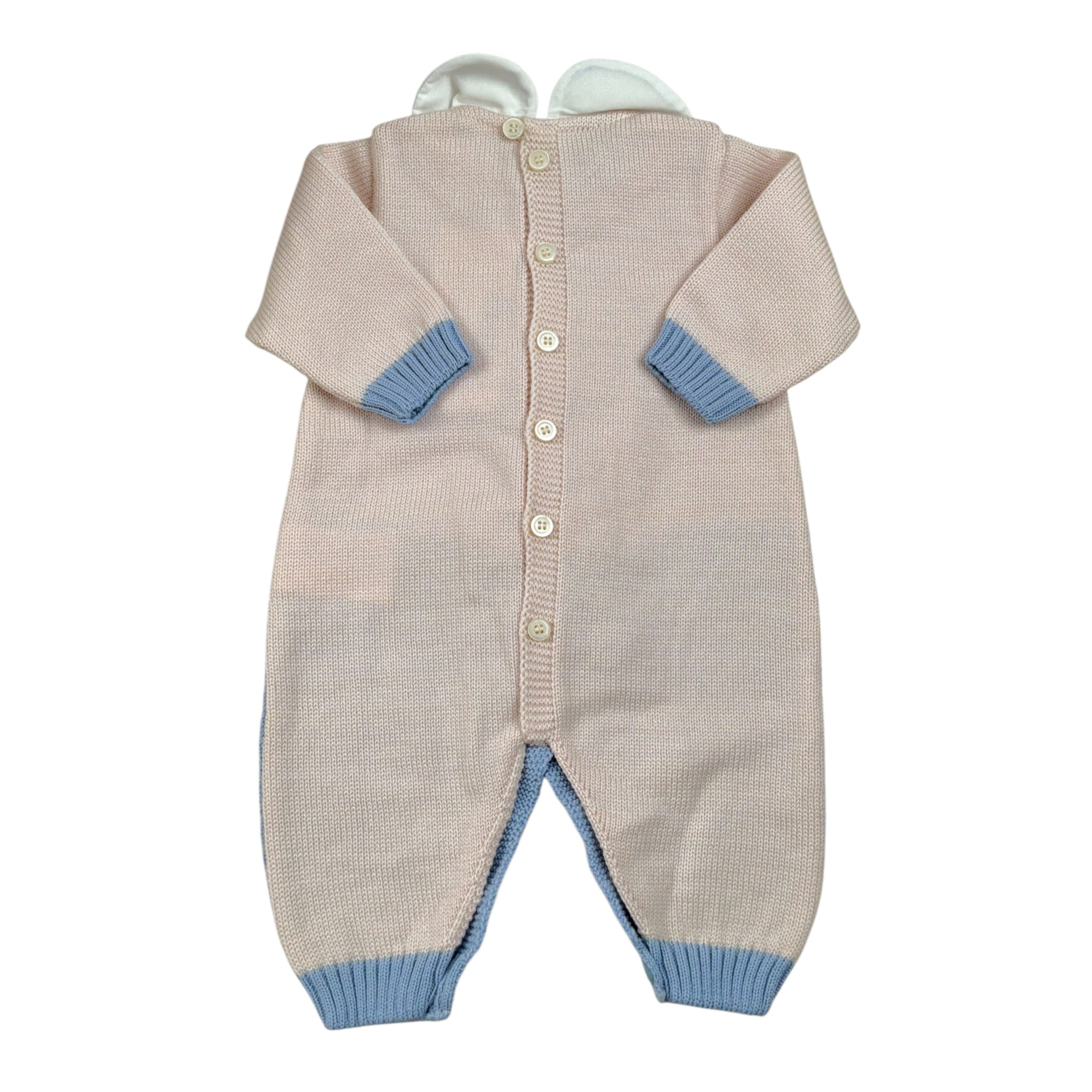 Marlu' Tutina Bicolore con Stampa Beige per Neonato IN5750 BEIGE MARLU' 