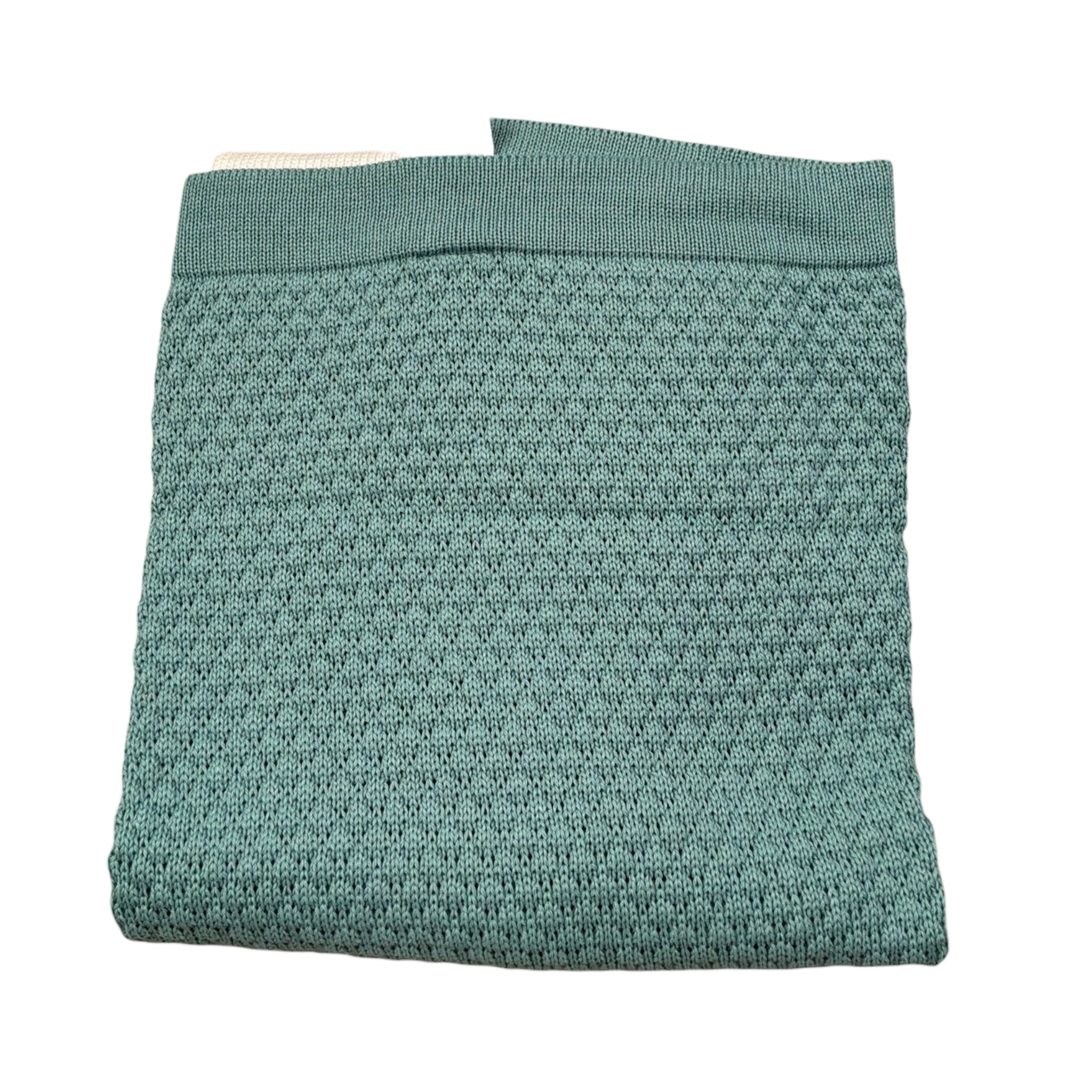 Marlu' Coperta tinta unita con Applicazione Verde per Neonato IN5780M VERDE MARLU' 