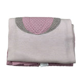 Marlu' Coperta tinta unita con Applicazione Rosa per Neonata IN5780 ROSA MARLU' 