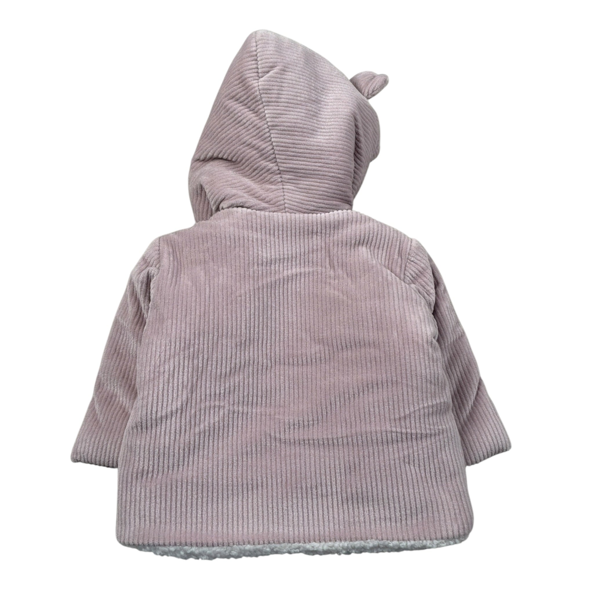 Marlu' Cappotto tinta unita con Cappuccio Rosa per Neonata IN5940 ROSA MARLU' 