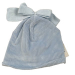 Marlu' Cappello tinta unita con Fiocco Azzurro per Neonata IN5973 AZZURRO MARLU' 