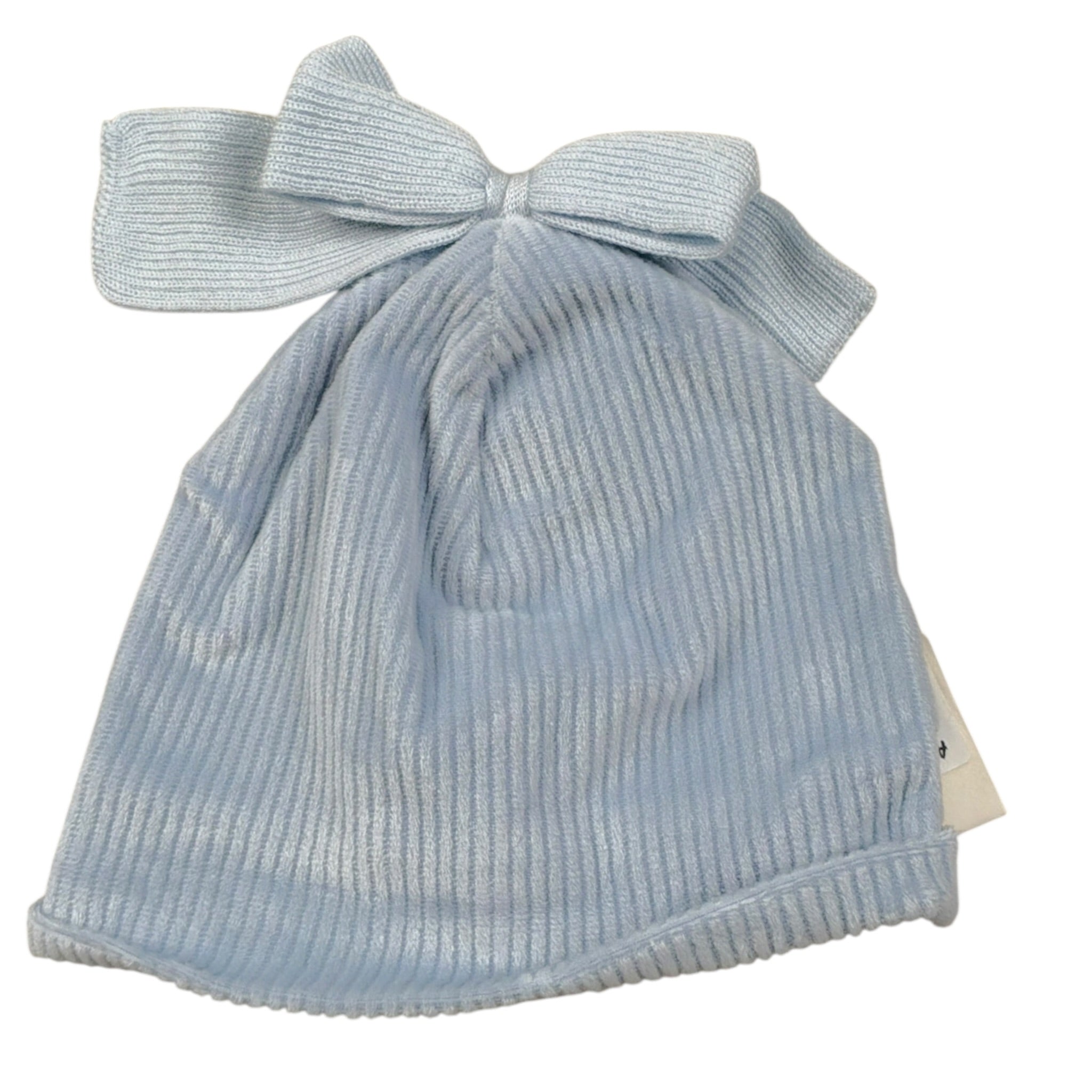 Marlu' Cappello tinta unita con Fiocco Azzurro per Neonata IN5973 AZZURRO MARLU' 