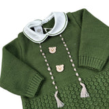 Marlu' Tutina tinta unita In Filo Verde per Neonata IN6210 VERDE MARLU' 