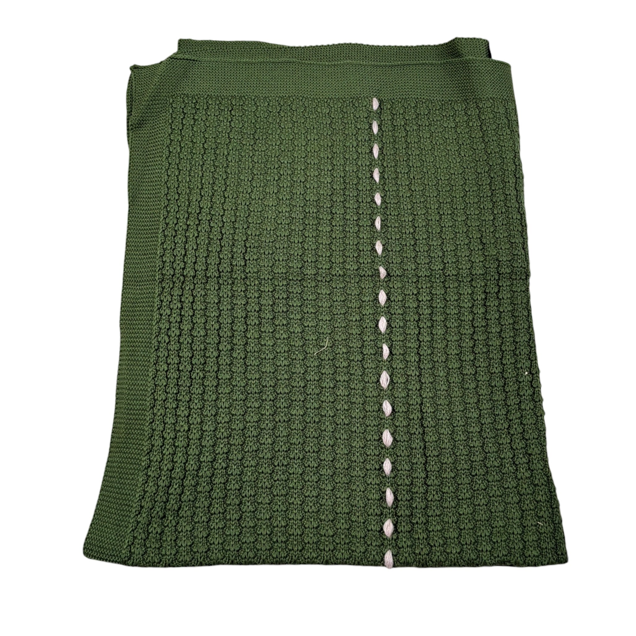 Marlu' Coperta tinta unita In Filo Verde per Neonata IN6280 VERDE MARLU' 