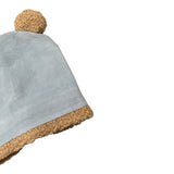 Marlu' Cappello tinta unita con Orecchie Azzurro per Neonato IN7073 AZZURRO MARLU' 