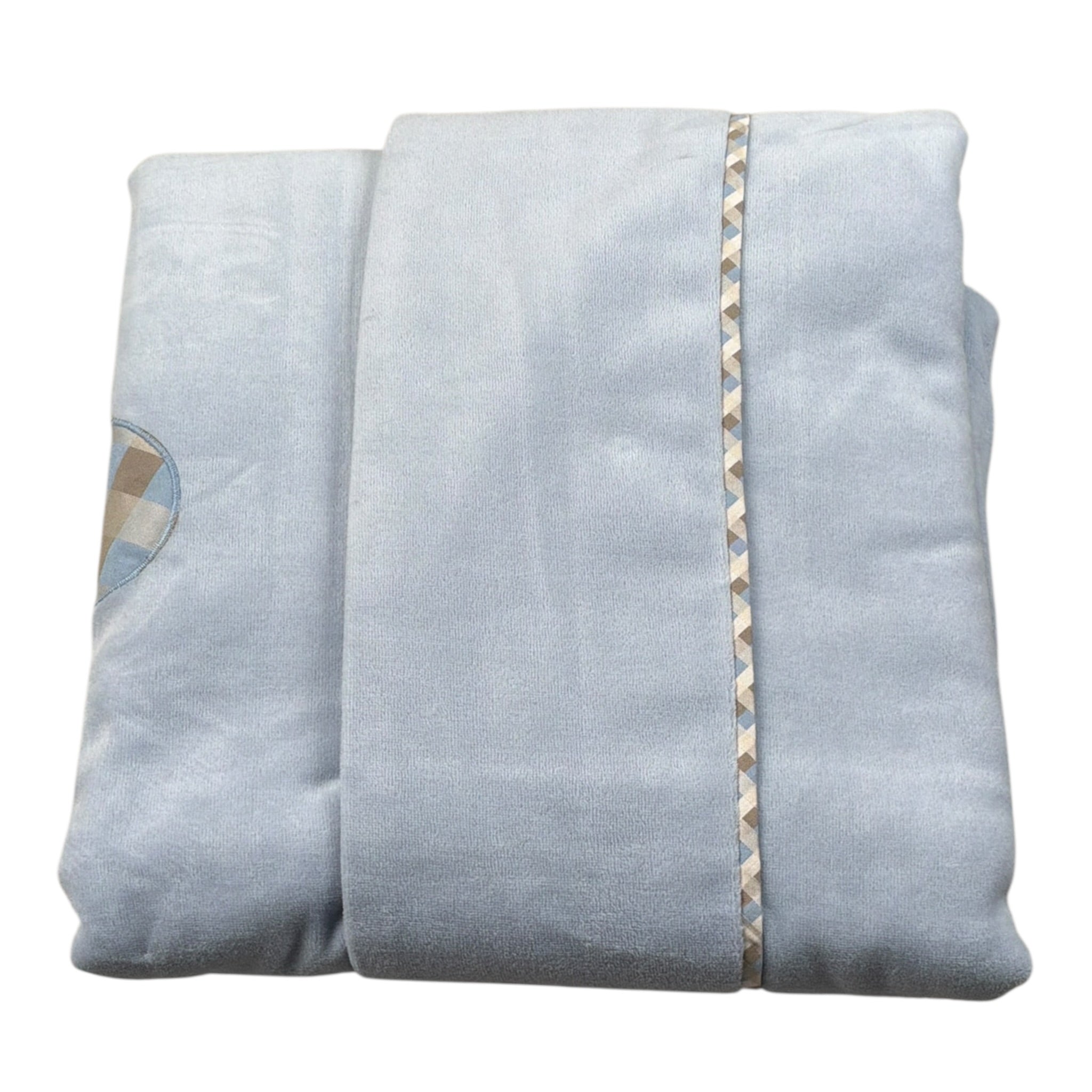 Marlu' Coperta Bicolore In Ciniglia Azzurro per Neonato IN7081 AZZURRO MARLU' 