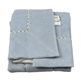 Marlu' Coperta Bicolore In Ciniglia Azzurro per Neonato IN7081 AZZURRO MARLU' 