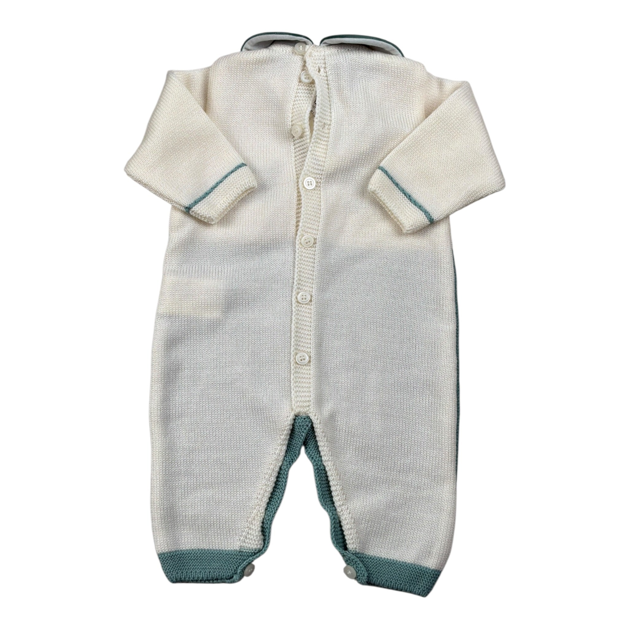 Marlu' Tutina Bicolore In Maglia Verde/Panna per Neonato RIRIRI VERDE/PANNA MARLU' 